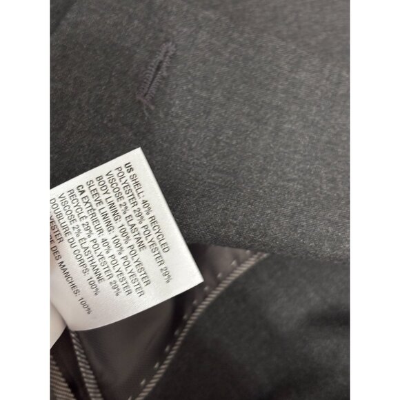 Alfani Mens Blazer Jacket Sz 44S Gray Solid Poly Rayon Slim 2 Button Sport Coat - Picture 6 of 7